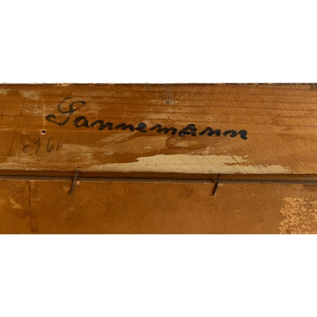 Sannemann, Île Animée, Oil on Canvas on Cardboard, Framed For Sale - Image 10 of 13