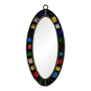French 1960s Elliptical Mirror For Sale