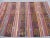 Turkish 1960s Turkish Striped Embroidered Wool Kilim Rug For Sale - Image 3 of 6