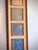Brown Oversized Tall Vertical Textile Panel With Batik Insets and Grasscloth Backing, Carved Custom Wood Frame, Architectural Wall Art For Sale - Image 8 of 12