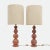 Italian Modern Red Travertine Sphere Lamps, 1990s, Set of 2 For Sale - Image 9 of 9