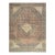 1920s Traditional Red Rust Field Medallion Antique Tabriz Handknotted Wool Room Size Rug For Sale