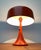 Orange Mid-Century Space Age Mushroom Table Lamp, 1960s For Sale - Image 8 of 18
