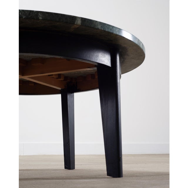 Italian Verde Antico Marble Round Coffee or Cocktail Table For Sale - Image 11 of 18