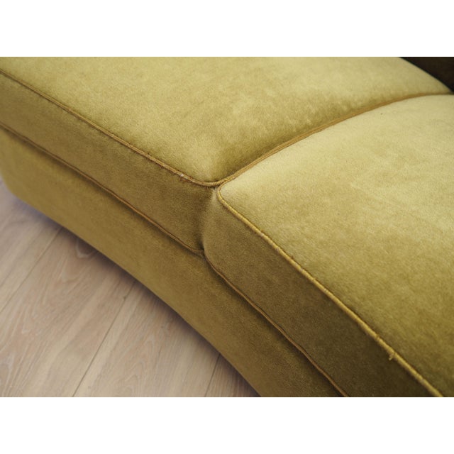 Vintage Danish Sofa in Green Velour, 1960s For Sale - Image 15 of 17