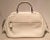 Valextra medium serie s bag in excellent condition. White grained leather exterior trimmed with silver hardware. Front...
