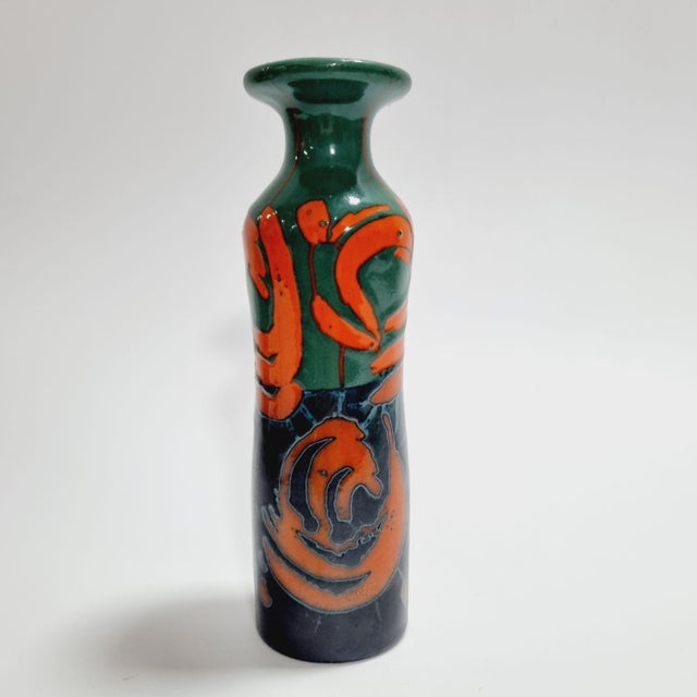 Vintage Brutalist Ceramic Vase For Sale - Image 5 of 12