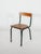 Black Mid-Century Modern Industrial School Chair by Willy Van Der Meeren for Tubax, 1950s For Sale - Image 8 of 12
