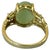 Asian 14k Gold Oval Jade Cocktail Ring Vintage Chinese For Sale - Image 3 of 8