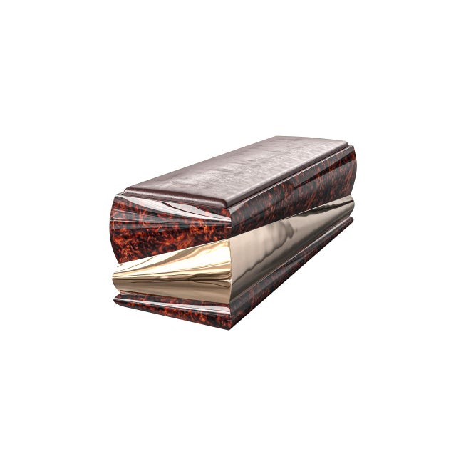 "Riccio" Bench With Bronze and Burl Walnut, Hand Crafted For Sale - Image 4 of 7