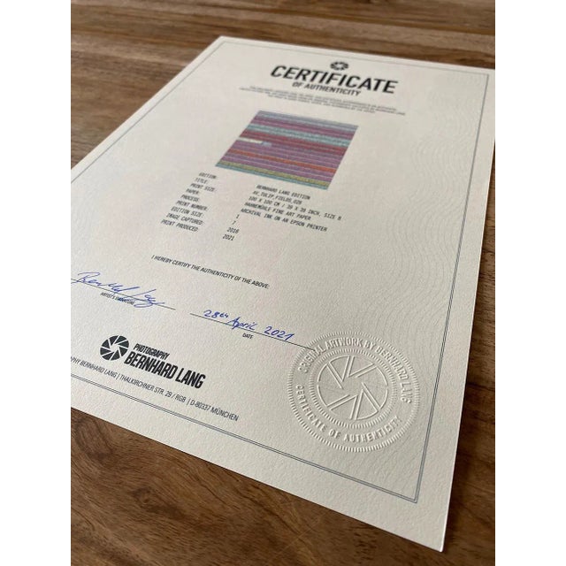 Photography "AV_Tulip_Fields_028" Contemporary Aerial View Limited Edition Photograph by Bernhard Lang For Sale - Image 7 of 11