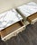 Vintage Hollywood Regency Marble Top Nightstands - Pair For Sale - Image 13 of 16