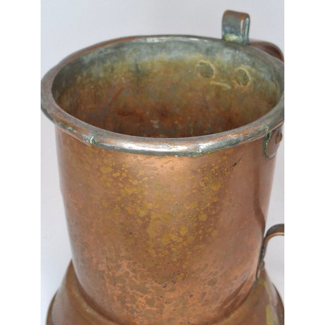 Very Rare Antique Early 1800s Russian Copper Netilat Yadayim Washing Cup With Unique Base - Jewish Ritual Vessel For Sale - Image 18 of 18