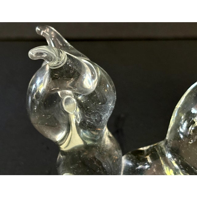 Mid-Century Modern Vintage Art Glass Caterpillar Paperweight – Hand Blown Bug Figurine For Sale - Image 3 of 9
