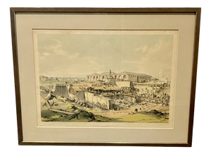 John Cooke Bourne, The Stationary Engine House, Camden Town, London, 1839, Hand-Coloured Lithograph