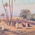 Transport your interior to the sun-drenched landscapes of North Africa with this captivating original oil painting by...