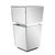 Industrial Clear Mirrored Pedestal Short For Sale - Image 3 of 9