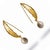 Chunky Gold Hook Baroque Pearl Drop Earrings, A Pair For Sale In Miami - Image 6 of 8