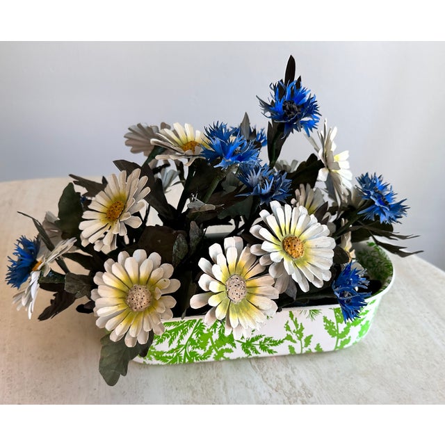 Vintage Italian Tole Individual Flowers For Sale In San Diego - Image 6 of 6