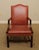 1990s Traditional Leather & Mahogany Tufted Armchair BucksEstateTraders 5 Out of 5 Stars For Sale - Image 9 of 10