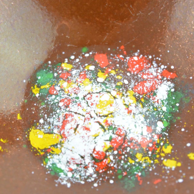 Mid-Century Modern 1060s Enameled Copper Plate Bowl For Sale - Image 3 of 6