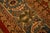 1890s Red Rust Field Geometric Antique Persian Sultanabad Knotted Gallery Rug For Sale - Image 4 of 7