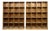 Vintage Raw Wood Pine Storage or Display Cabinets with Cubby Holes, Sold Each For Sale
