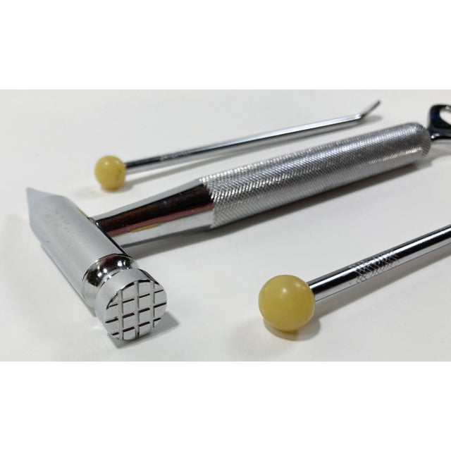 Vintage Loewe 1848 Bar Tools With Leather Pouch For Sale - Image 9 of 9