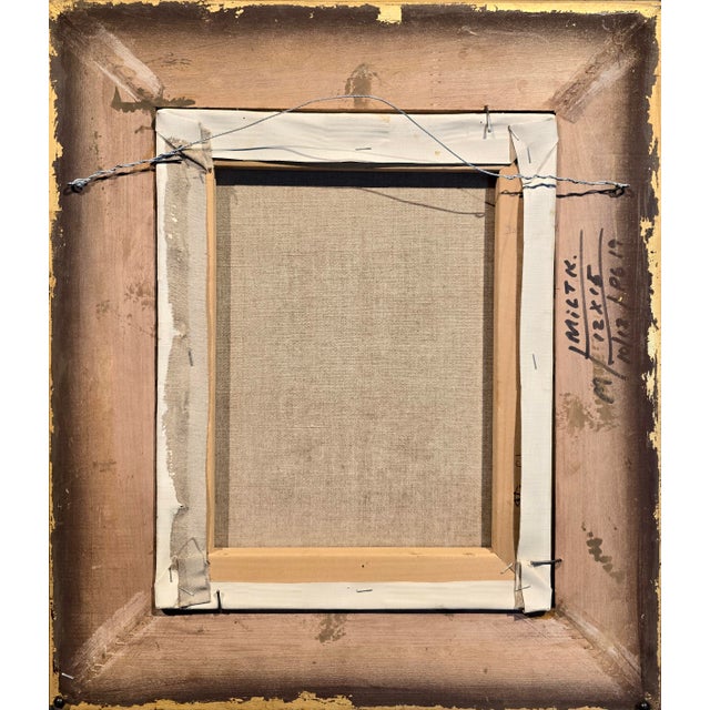 Greige Milt Kobayashi - Girlfriends at a Restaurant -Oil Painting For Sale - Image 8 of 8