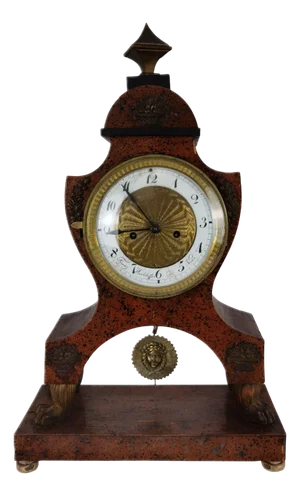 Biedermeier Clock by Franz Hochhoffer, Vienna, Austria, 1820s