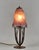 1920s French Art Deco Daum and Robj Table Lamp Burgundy Mottled Glass Wrought Iron For Sale - Image 11 of 11