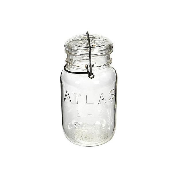 Large Kitchen Glass Canning Jars, Set of 10 For Sale - Image 4 of 5