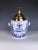 Large dutch delft tobacco jar 'tabac d'obourg' with brass lid, circa 1880–1910 a wonderfully decorative and highly unusual...