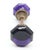 Pair of Vintage Octagon Dark Purple Glass Door Knobs For Sale In New York - Image 6 of 6