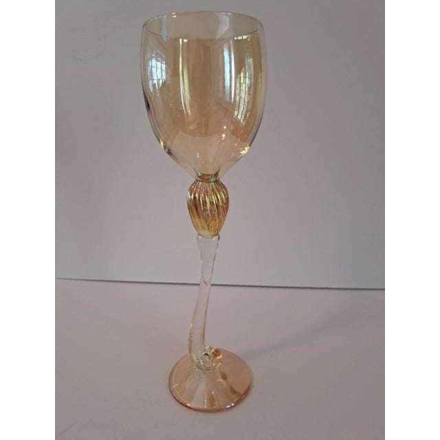 Brionis Dolphin Stem Vintage Goblets- Set of 4 For Sale - Image 9 of 12