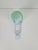 Vintage Triangular Conical Wall Sconces in Green Frosted Glass, 1990s, Set of 2 For Sale - Image 4 of 15