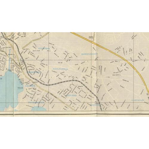 Vintage Tourist Map of Istanbul, 1950 For Sale - Image 6 of 12