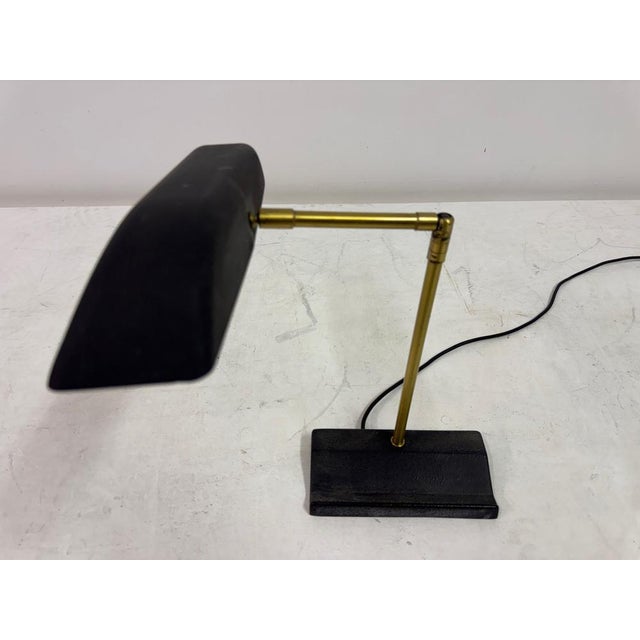 Adjustable Brass and Metal Desk Lamp by Omi for Koch & Lowy, 1970s For Sale - Image 13 of 18