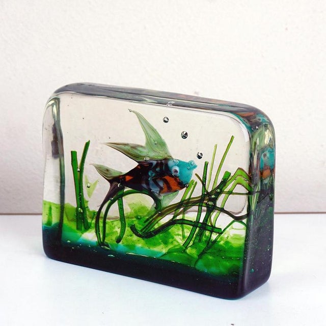 Glass Murano Glass Aquarium attributed to Riccardo Licata for Gino Cenedese, Italy, 1960s For Sale - Image 7 of 12