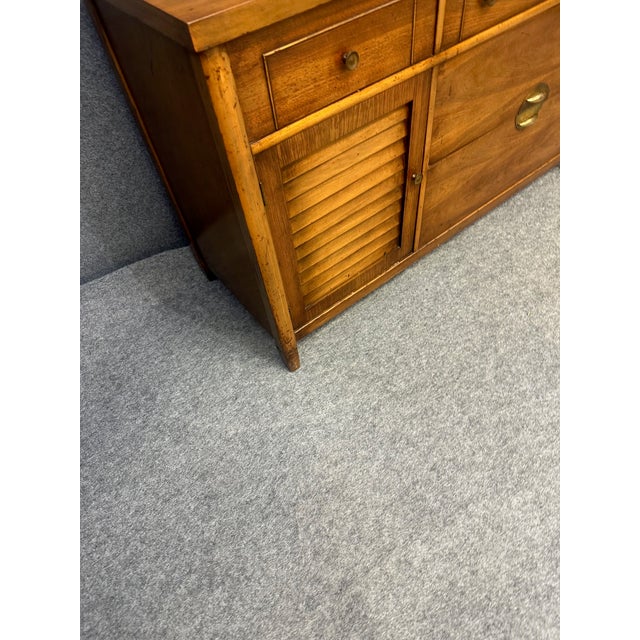 1960s 1960s 4 Drawer & Single Door Solid Wood Dresser For Sale - Image 5 of 12