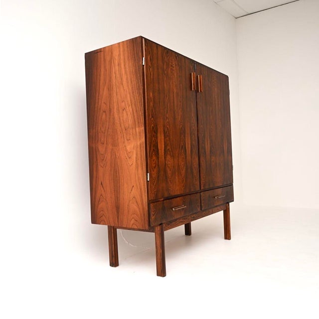 1960s Vintage Danish Drinks Cabinet attributed to Axel Christensen, 1960s For Sale - Image 5 of 11