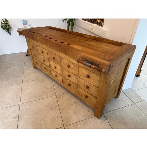 Solid Wood Planing Workbench For Sale - Image 6 of 18