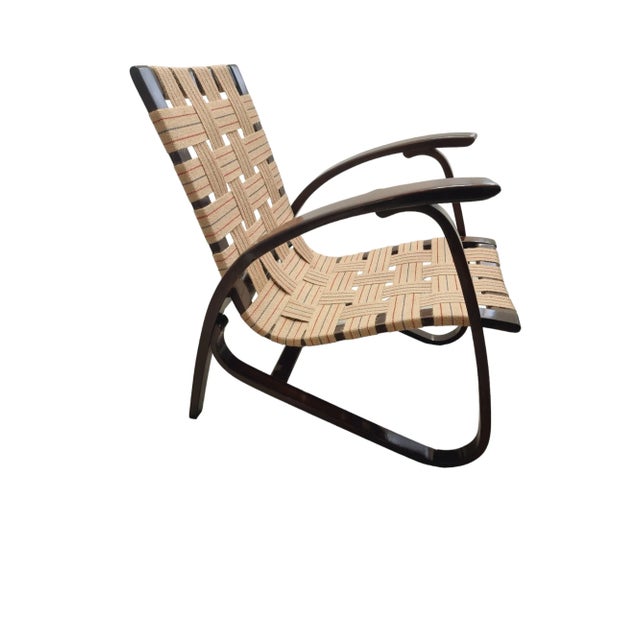 1920s Set of Art Deco Lounge Chairs attributed to Jan Vanek, Former Czechoslovakia, 1920s For Sale - Image 5 of 6