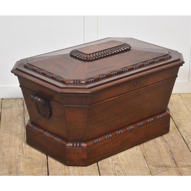 Wood Georgian Mahogany Sarcophagus Cellarette For Sale - Image 7 of 7