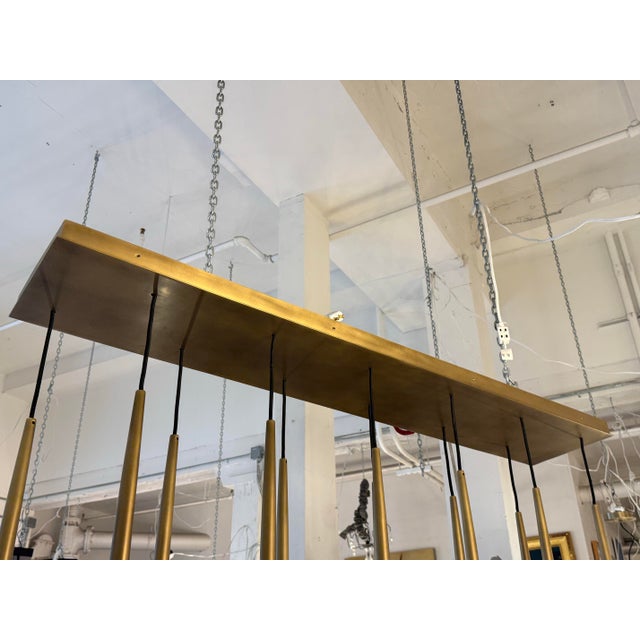 Jonathan Browning for Restoration Hardware Aquitaine Twelve Light Linear Chandelier For Sale In San Francisco - Image 6 of 12