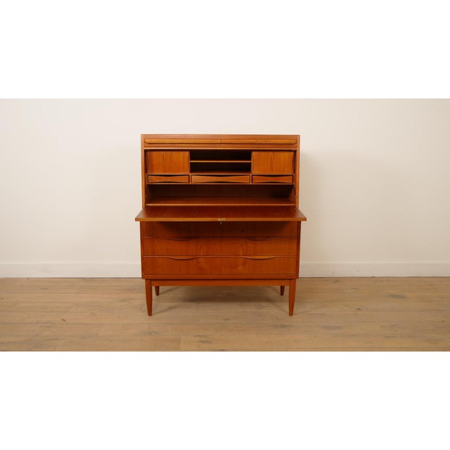 Mid-Century Modern Vintage Secretaire in Teak from Erling Torvits, 1960s For Sale - Image 3 of 18