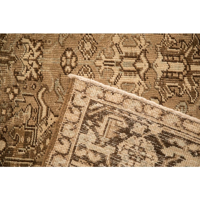 Traditional Vintage Distressed Heriz Square Carpet - 7'1" x 7'3" For Sale - Image 3 of 10