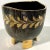 Modernist Bitossi Italian Pottery by Aldo Londi, Seta / Sgraffito Incising on Black & Gold Luster 1950’s Works by Aldo...
