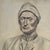 Vintage Portrait of Dante Alighieri by Anthony Ferrara, Signed (1946, Charcoal on Paper). Signed and dated in the lower...