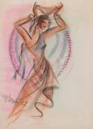 'Muse' by Sascha Brastoff, 1960, Mid-Century Modern, Dalzell Hatfield, Cleveland Ballet, Syracuse Museum